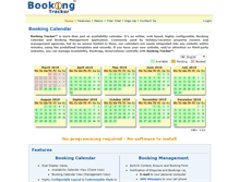 Tablet Screenshot of booking-tracker.com